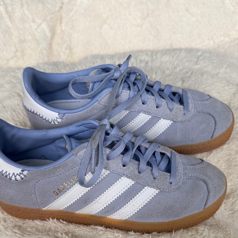 Adidas Gazelle Light Blue/purple suede sneakers